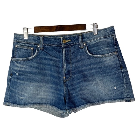 Zara Pants - Zara TRF Vintage Collection Button Fly Denim Shorts 8